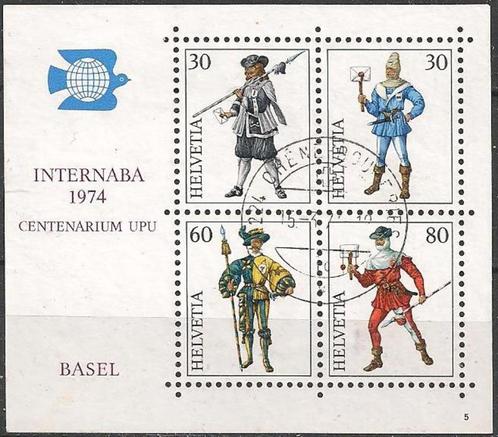 Zwitserland blok No.22 O. ADV. no.87 T., Postzegels en Munten, Postzegels | Europa | Zwitserland, Gestempeld, Verzenden