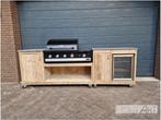 Buitenkeuken losse kast dubbel FRIDGE steigerhout, Tuin en Terras, Buitenkeukens, Houtskool, Info@hout-art.nl, Nieuw, Ophalen of Verzenden