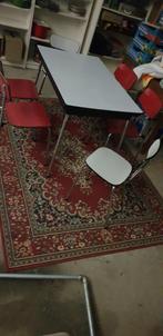Jaren 50/60 formica eettafelset, Ophalen, Gebruikt, 100 tot 150 cm, 50 tot 100 cm