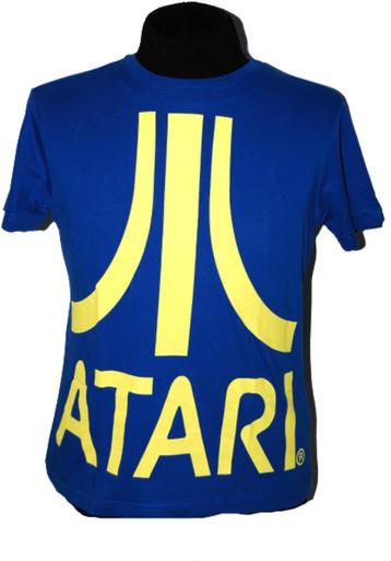 Atari vintage, retro t-shirt, blauw/geel, Mt. S beschikbaar voor biedingen