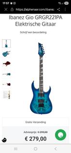 Ibanez Gio GRG121PA-AQB - Nieuw!in doos, ongebruikt, Muziek en Instrumenten, Ophalen of Verzenden, Nieuw, Solid body, Ibanez