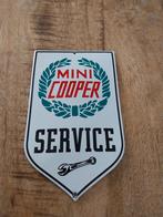 Mini Cooper Emaille Bordje Service, Antiek en Kunst, Ophalen of Verzenden