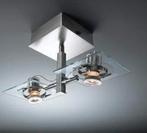 FUGA plafonnière / Plafondlamp met 2 spots, Ophalen, Zo goed als nieuw, Glas, Design strak stoer