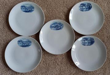 5 bordjes van Seltmann met afbeelding van Ned. Provincies beschikbaar voor biedingen