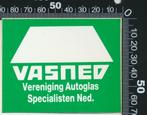 Sticker: Vasned - Vereniging Autoglas Specialisten Nederland, Verzamelen, Stickers, Overige typen, Ophalen of Verzenden, Zo goed als nieuw