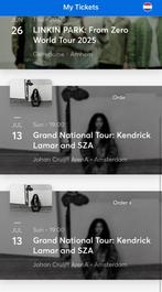 KENDRICK LAMAR & SZA | 4x Staanplaatsen te koop | Amsterdam, Twee personen, Juli