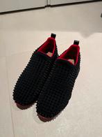 Christian Louboutin slip on, Ophalen of Verzenden, Zo goed als nieuw, Zwart