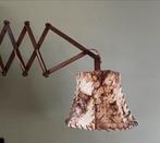 Houten vintage harmonica/ schaarlamp, Huis en Inrichting, Ophalen of Verzenden, Zo goed als nieuw, Hout, Vintage