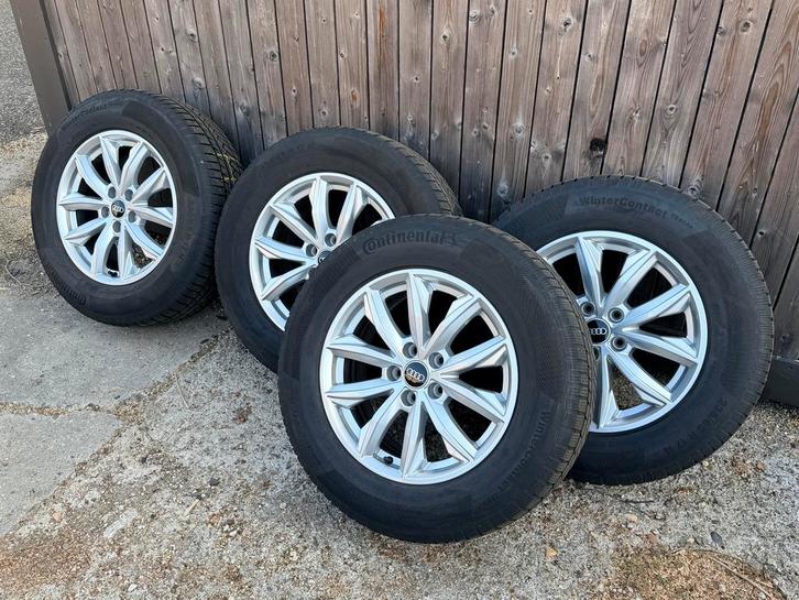 Audi Q5 winterset S-line 17 inch Winterbanden Continental, Auto-onderdelen, Banden en Velgen, Banden en Velgen, Winterbanden, 17 inch