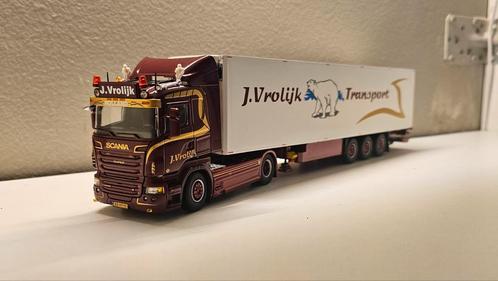 Tekno scania J. Vrolijk, Hobby en Vrije tijd, Modelauto's | 1:50, Zo goed als nieuw, Bus of Vrachtwagen, Tekno, Ophalen of Verzenden