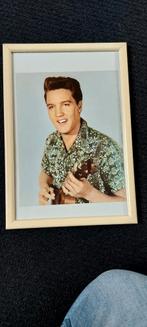 Originele oude foto Elvis 18x23 cm ingelijst., Verzamelen, Muziek, Artiesten en Beroemdheden, Foto of Kaart, Ophalen of Verzenden