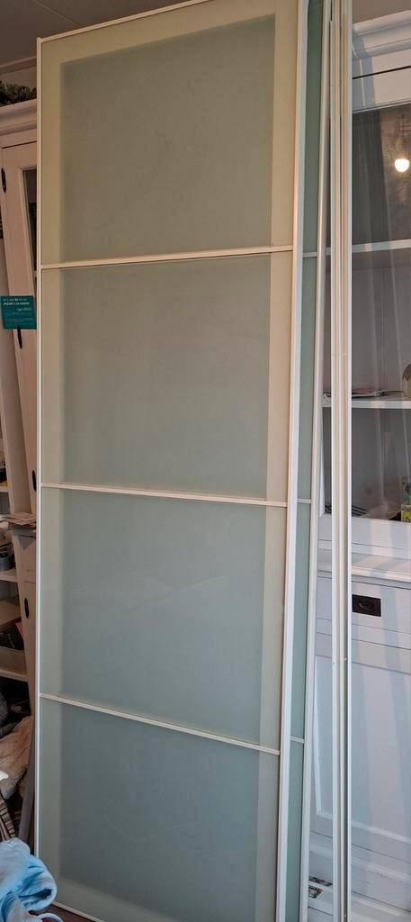 Pax schuifdeur, Huis en Inrichting, Kasten | Kledingkasten, Gebruikt, 200 cm of meer, Glas, Metaal, Ophalen