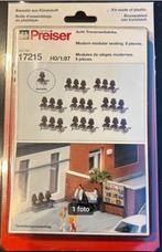 Preiser 17215 HO zitbankjes nieuw, Overige merken, Gelijkstroom of Wisselstroom, Overige typen, Nieuw