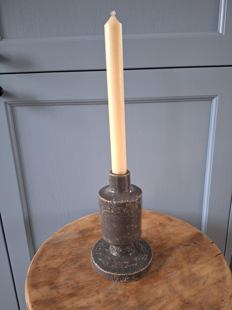 ECRI  living keramiek  kandelaar, Huis en Inrichting, Overige materialen, Ophalen of Verzenden, Zo goed als nieuw, Grijs