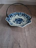 Delfts blauw schaaltje schaal rond vintage retro ram zilver, Antiek en Kunst, Ophalen of Verzenden