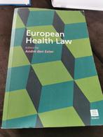 André den Exter - European health law, Boeken, Ophalen of Verzenden, André den Exter, Zo goed als nieuw