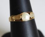 14 krt gouden ring met parel, Sieraden, Tassen en Uiterlijk, Goud, Goud, Gebruikt, Ophalen of Verzenden