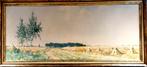 Arie Zonneveld groot landschap schilderij aquarel, Ophalen of Verzenden