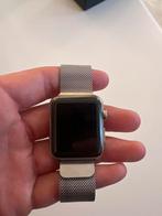 Apple Watch 1 38mm - RVS - Milanees bandje, Gebruikt, Apple Watch ⌚️, Hartslag, IOS