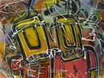 Schilderij Henk Veen - Speed, Antiek en Kunst, Kunst | Schilderijen | Modern, Ophalen of Verzenden
