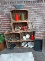 Rode emaille koffiepot als nieuw. Oude emaille wasteiltje ge, Antiek en Kunst, Ophalen of Verzenden