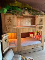 Stijgerhout stapelbed/huis met lade, Ophalen, 180 cm of meer, 85 tot 100 cm, Matras