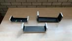 Set van 3 wandplanken wit/zwart, Ophalen, Nieuw, Nb, Nb