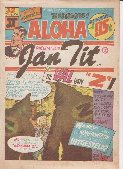 Aloha no. 7 1973 cover Jan Tit Aart Clerkx Van Morrison, Verzamelen, Tijdschriften, Kranten en Knipsels, Tijdschrift, Nederland