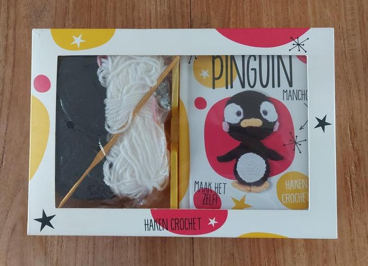 Haakpakket Pinguïn maken, Hobby en Vrije tijd, Knutselen, Nieuw, Materiaal, Ophalen of Verzenden