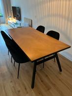 Eettafel (merk: Zuiver), Huis en Inrichting, Tafels | Eettafels, Ophalen, Eikenhout, 50 tot 100 cm, Zo goed als nieuw