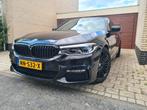 BMW 5-Serie 530i 252pk Aut. 2017 Zwart, Auto's, BMW, 1998 cc, Achterwielaandrijving, Beige, 4 cilinders