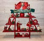 Vintage houten kerstboompje  decoratie, Diversen, Kerst, Ophalen of Verzenden, Gebruikt