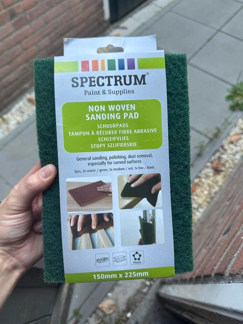 Spectrum Schuurspons Set - 5 Stuks, Doe-het-zelf en Verbouw, Gereedschap | Schuurmachines, Nieuw, Ophalen of Verzenden