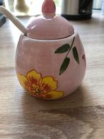 Michele Castaigne honingpotje met lepel, Gebruikt, Overige typen, Ophalen of Verzenden, Overige stijlen