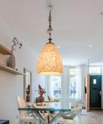 Schelpen Hanglamp Design (140cm hoog), Ophalen, Gebruikt, Glas, Vintage