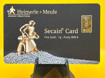 1 gram goud baartjes Heimerle en Meule .9999 - LBMA beschikbaar voor biedingen
