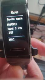 Huawei Smartwatch - Band 3 Pro, Gebruikt, Zwart, Ophalen of Verzenden, Waterdicht