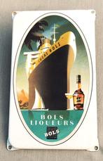 Lucas Bols Emaille reclamebord, Ophalen of Verzenden, Zo goed als nieuw, Reclamebord