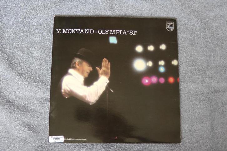 Yves Montand (acteur en zanger) dubbel LP: Olympia “81”, Cd's en Dvd's, Vinyl | Wereldmuziek, Gebruikt, Europees, 12 inch, Ophalen of Verzenden