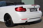 BMW 2-serie Cabrio 218d Sportline Navi Sportstoelen Clima Cr, Auto's, Traction-control, 4 cilinders, 4 stoelen, Wit