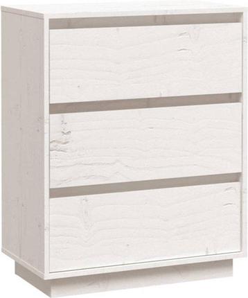 NIEUW Dressoir 60 x 34 x 75 cm massief grenenhout wit beschikbaar voor biedingen