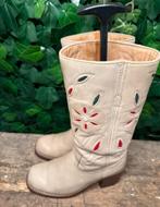 gave retro vintage blokhak laars van Sendra maat 38, Beige, Ophalen of Verzenden, Sendra, Gedragen
