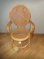 Vintage Rotan Kinderstoel, Ophalen, Gebruikt, Bruin, Vintage