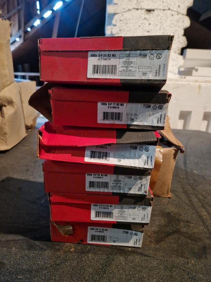 Hilti X-P 17/20/24 B3 MX - Diverse dozen, Doe-het-zelf en Verbouw, IJzerwaren en Bevestigingsmiddelen, Nieuw, Spijkers, Ophalen