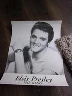 ELVIS PRESLEY THE KING ZWART WIT POSTER 50X40CM, Verzamelen, Ophalen, Zo goed als nieuw, Poster, Artwork of Schilderij