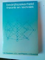Bedrijfszekerheid: Theorie en Techniek, Boeken, Ophalen of Verzenden, Gelezen, Overige onderwerpen, K.B. Klaassen, J.C.L. van Peppen, A. Bossche