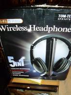 Tom Tec draadloos wireless headphone koptelefoon, Ophalen, Zo goed als nieuw, Overige merken, Draadloos