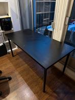 Black dining table and four chairs, Ophalen of Verzenden, Zo goed als nieuw