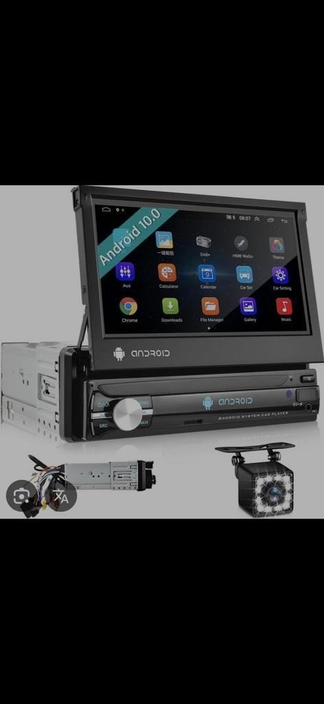 1 din android autoradio met carplay en android auto, Auto diversen, Autoradio's, Zo goed als nieuw, Ophalen of Verzenden