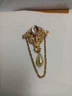 Antieke broche, Verzenden, Overige materialen, Broche, Met edelsteen